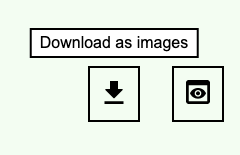 Download icon with a tooltip of &quot;Download as images&quot;